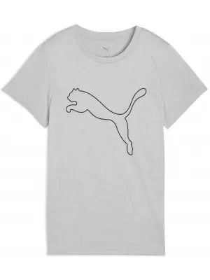 Srajca PUMA W TAD ESSENTIAL HEATHER LOGO TEE 52589304 SVETLO SIVA HEATHER