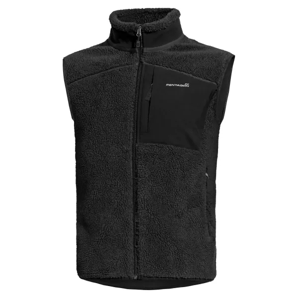  Moški telovnik PENTAGON SUMMIT SHERPA FLEECE VEST K04016 ČRNA 