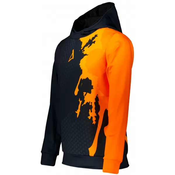  Moški vrhunski funkcionalni pulover ALTISPORT VOJ/ALM112MI01 ČRNO-FLUO ORANŽNA 