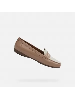 Ženski mokasini GEOX ANNYTAH MOC G000632 SVETLO RJAVA
