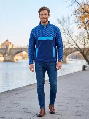 Moški pulover iz flisa ALTISPORT GARM MODRA