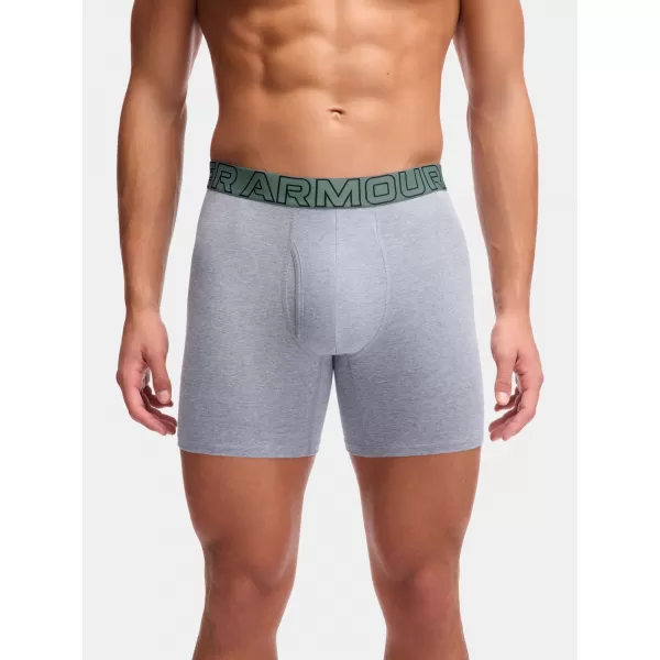  Moške boksarice UNDER ARMOUR M UA PERF COTTON (3KS) 1383889-035 JASPIS MODRA 