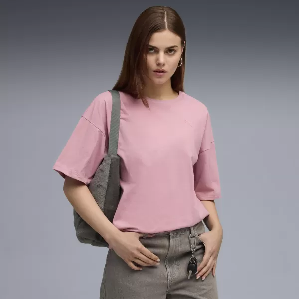 Ženska majica s kratkimi rokavi PUMA HER OVERSIZED TEE 68814865 URAVNOVEŠENA ROZA 