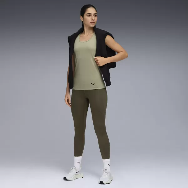  Gamaše PUMA W TAD ESSENTIAL TIGHT - HW 7/8 52589970 TEMNA OLJKA 