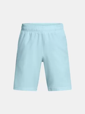 Fantovske kratke hlače UNDER ARMOUR UA TECH WOVEN WORDMARK SHORT 1383341-494 MODRA