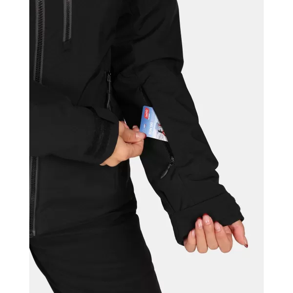  Ženska smučarska jakna KILPI FLIP-W ZL0110KI ČRN 