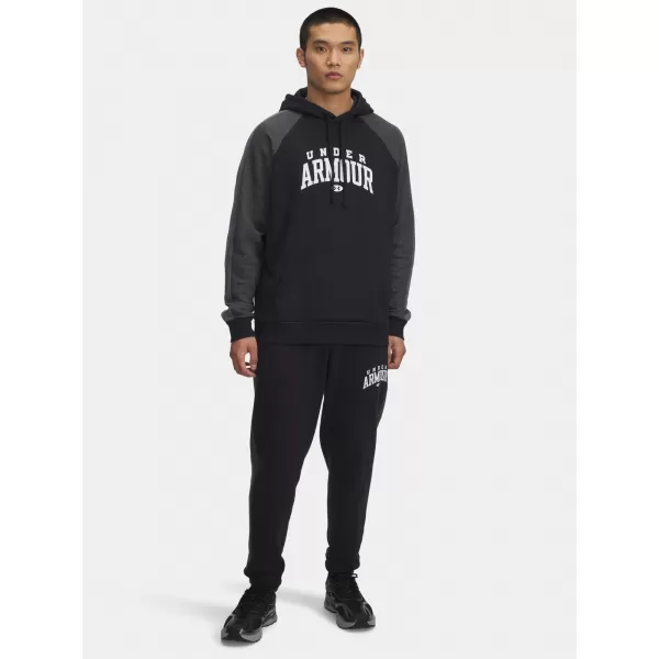  Moške športne hlače UNDER ARMOUR UA RIVAL FLC CB PANTS 6003954-001 ČRNA 
