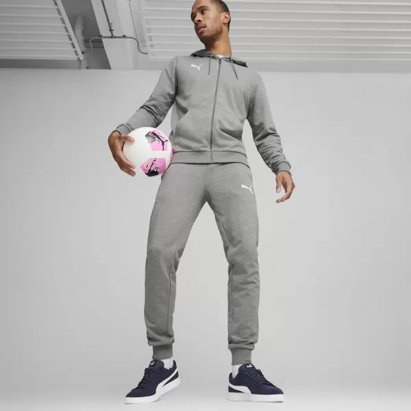  Jakna PUMA TEAMGOAL CASUALS HOODED JACK 658595_33 SREDNJA SIVA HEATHER/BELA 
