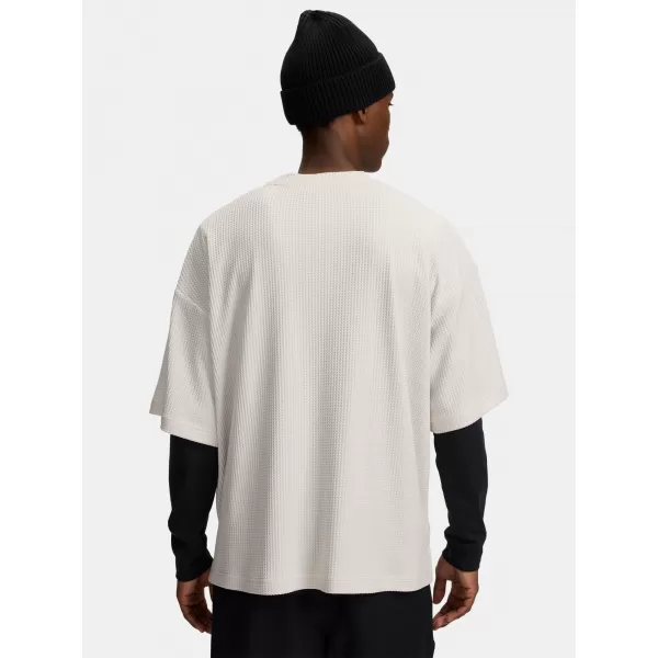  Moška majica s kratkimi rokavi UNDER ARMOUR UA RIVAL WAFFLE CREW 1383106-110 BELA 