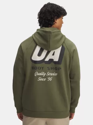 Moški pulover UNDER ARMOUR UA RIVAL FLEECE HBR LOGO HD 6003955-390 ZELENA