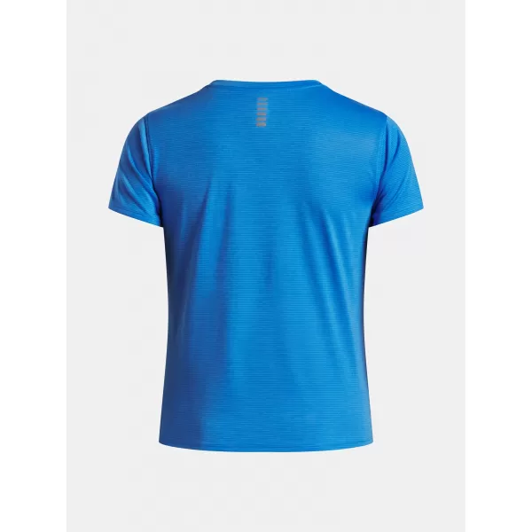  Ženska majica s kratkimi rokavi UNDER ARMOUR UA LAUNCH SHORTSLEEVE 1382434-402 MODRA 