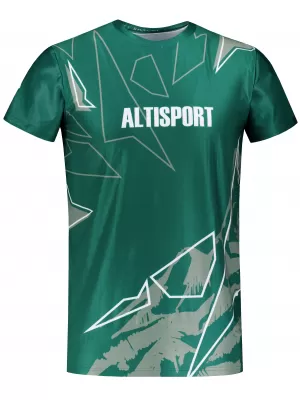 Moška vrhunska majica za prosti čas ALTISPORT VOJ/ALM123TR06 TEMNO ZELENA