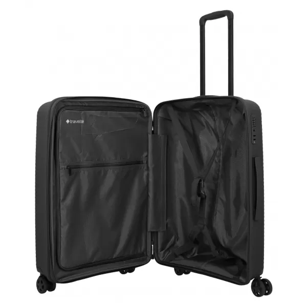 Kovček TRAVELITE Air Stripe M ČRNA 