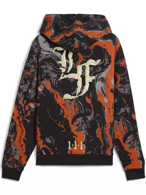 Pánská bunda PUMA LAFRANCE HEEM ERA FULL ZIP 63247101 ORANGE GLO/AOP