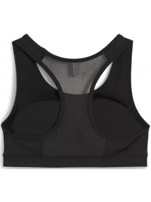 Damski nedrček PUMA 4KEEPS BRA - PADDED - SMALL CAT 52814901 PUMA ČRNA/MALA MAČKA