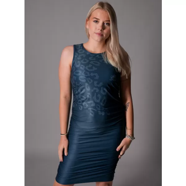  Ženska premium obleka ALTISPORT VOJ/ALW047SAT03 MODRA 