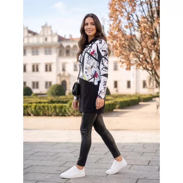  Damske trenirke KIXMI VONITA ČRNA/BELA 