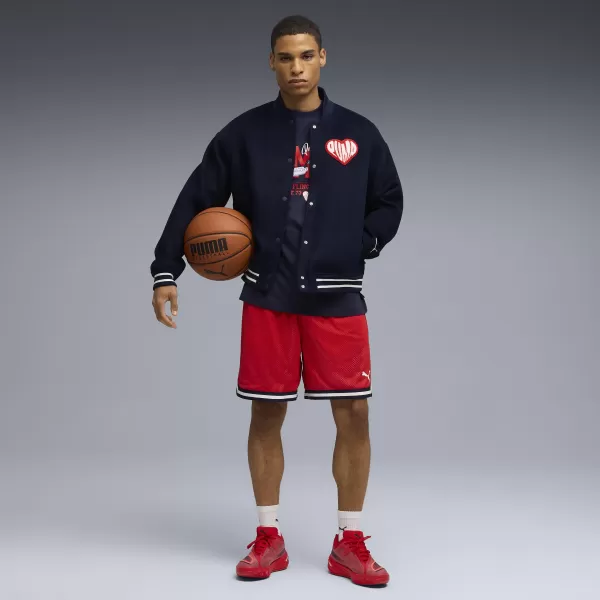  Kratke hlače PUMA HOOPERHOTLINE AOP 7" SHORTS 63283701 ZA VES ČAS RDEČE/AOP 