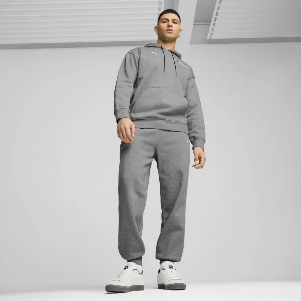  Moške sledilne obleke PUMA BMW MMS ESS+ PANTS FLEECE 62749903 SREDNJA SIVA HEATHER 