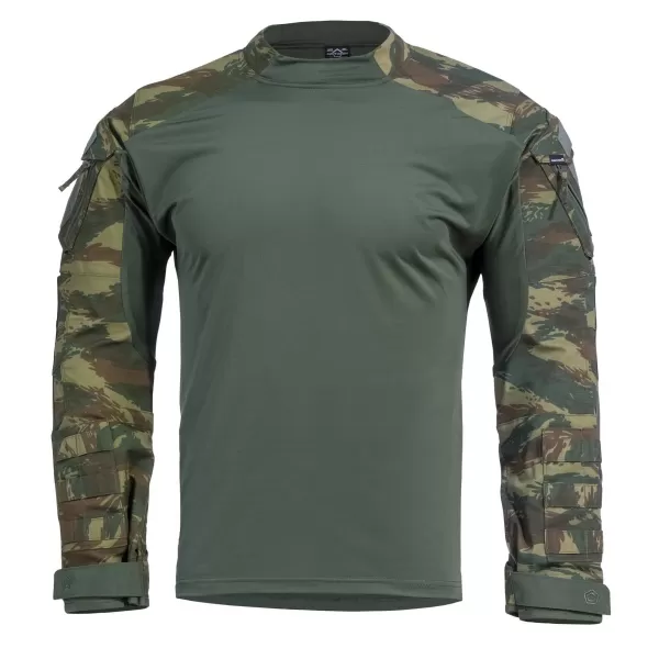  Majica s kratkimi rokavi PENTAGON WOLF COMBAT SHIRT CAMO K02025 SIVA MASKIRNA MASKA 