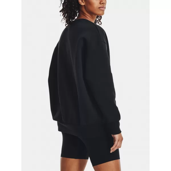  Ženski pulover UNDER ARMOUR ESSENTIAL FLC OS CREW 1379475-001 ČRNA 