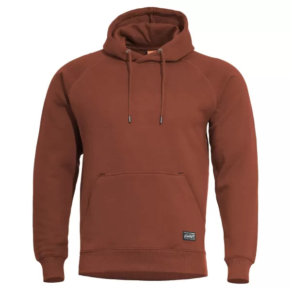  Pulover PENTAGON PHAETON HOOD SWEATER K0902174 KOSTANJEVA RDEČA 