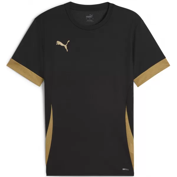  Moški dres PUMA TEAMGOAL MATCHDAY JERSEY 705747_28 PUMA ČRNA/ZLATO/MAT ZLATO 