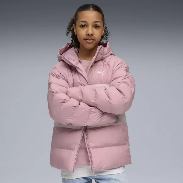  Otroška jakna PUMA SYNTHETIC HOODED PUFFER JACKET 68840465 URAVNOVEŠENA ROZA 