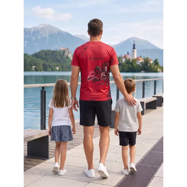  Moška vrhunska majica za prosti čas ALTISPORT VOJ/ALM122TR06 RDEČA 