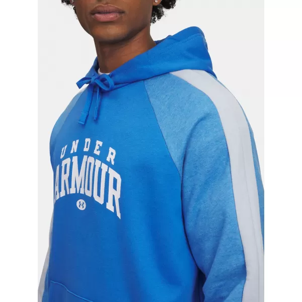  Moški pulover UNDER ARMOUR RIVAL FLC CB HOOD MODRA 