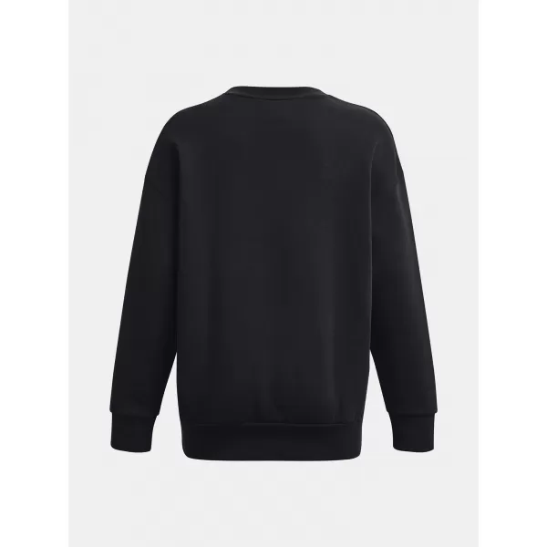  Ženski pulover UNDER ARMOUR ESSENTIAL FLC OS CREW 1379475-001 ČRNA 