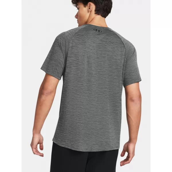  Moška majica s kratkimi rokavi UNDER ARMOUR UA TECH TEXTURED SS 1382796-025 SIVA 