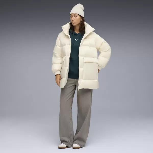  Plašč PUMA STYLE HOODED DOWN JACKET 68838987 ALPSKI SNEG 