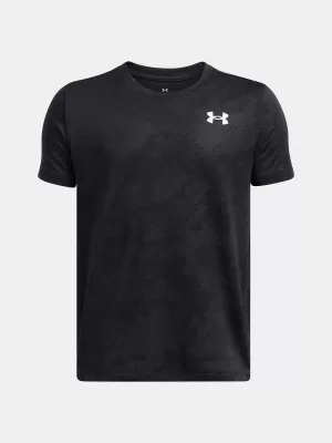 Fantovska majica s kratkimi rokavi UNDER ARMOUR UA TECH VENT JCQRD SS 1390019-001 ČRNA