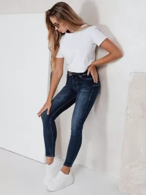 Ženske hlače DSTREET UY2789 MODRO