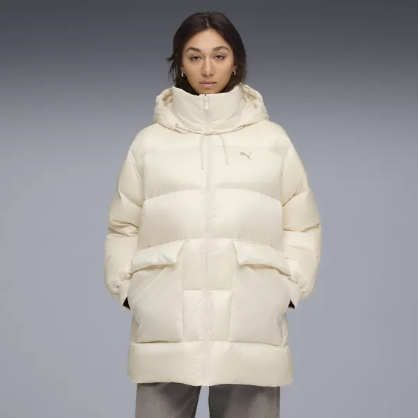  Plašč PUMA STYLE HOODED DOWN JACKET 68838987 ALPSKI SNEG 