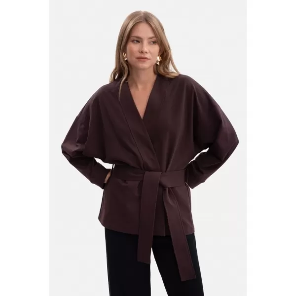  Ženska bluza BEWEAR B297 TEMNA ČOKOLADA 