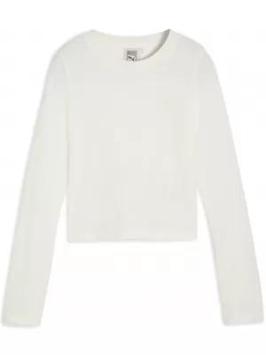 Srajca PUMA X ROSÉ LONGSLEEVE TEE 63380577 TOPLO BELA