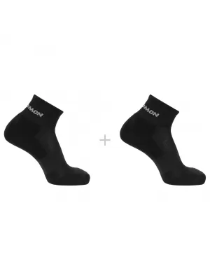 Nogavice SALOMON EVASION ANKLE 2-PACK ČRNA/ČRNA