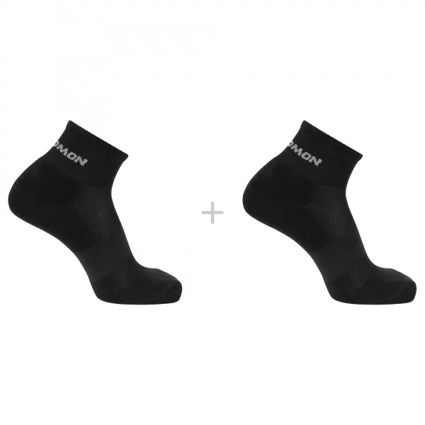  Nogavice SALOMON EVASION ANKLE 2-PACK ČRNA/ČRNA 