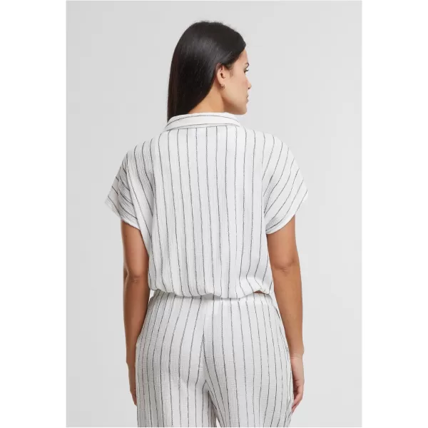  Ženska bluza URBAN CLASSICS TB7474 UMAZANO BELA/ČRNA 