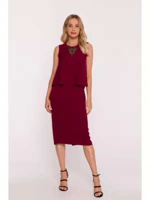 Obleka STYLOVE S422 KOSTANJEVA