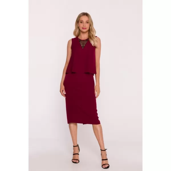  Obleka STYLOVE S422 KOSTANJEVA 