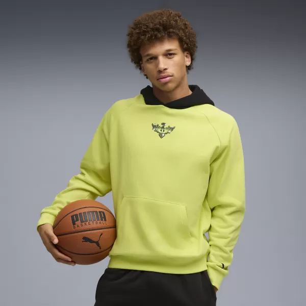  Moški pulover PUMA MELO ALWAYZ ON 1 HOODIE 63075205 LIMONIN SHERBERT 