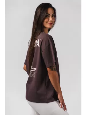 Oversized majica RESET 491 TEMNO RJAVA Nebbia