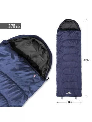 Spalna vreča PENTAGON MAJOR SLEEPING BAG 370GR/M² D19002 POLNOČNO MODRA