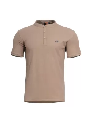 Majica s kratkimi rokavi PENTAGON LEVANTES HENLEY T-SHIRT K09025 RJAVO RJAVA