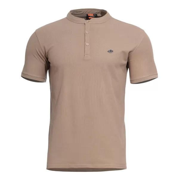  Majica s kratkimi rokavi PENTAGON LEVANTES HENLEY T-SHIRT K09025 RJAVO RJAVA 