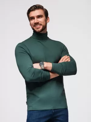 Srajca OMBRE OM-LSCL-0130 TEMNO ZELENA