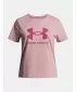 Dekliška majica s kratkimi rokavi UNDER ARMOUR UA BIG LOGO SS ROZA